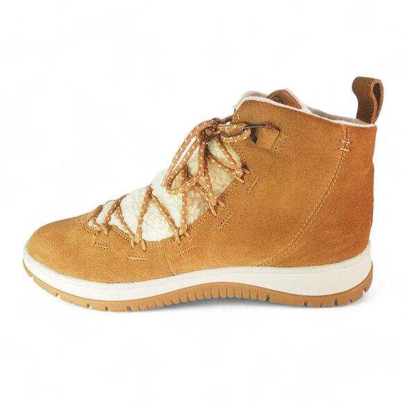 UGG Lakesider Heritage Mid Waterproof Suede Sneakers Chestnut 1121020 Women's 11 - Picture 6 of 11